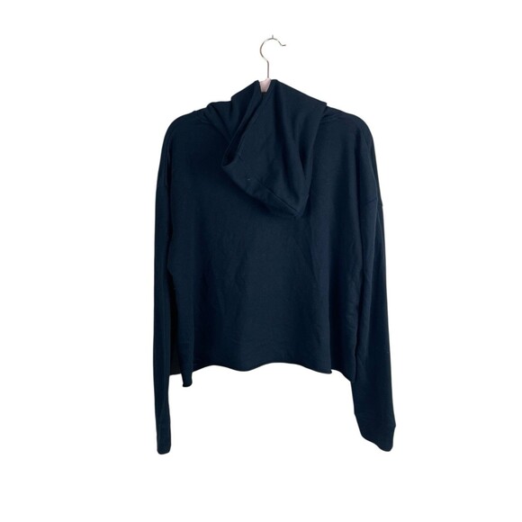 Juicy Couture Hoodie Oversized XLarge Black Spellout Y2K Sweatshirt Cropped - Picture 2 of 7